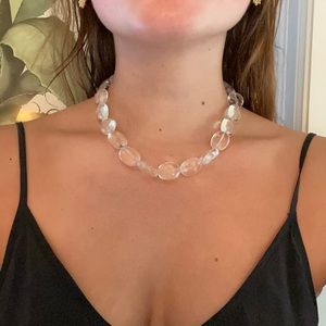 Acrylic short statement necklace